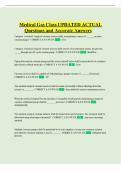 Medical Gas Class UPDATED ACTUAL Questions and Accurate Answers
