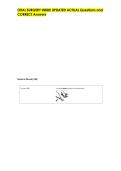 ORAL SURGERY INBDE UPDATED ACTUAL Questions and   CORRECT Answers