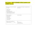 Oral Surgery&colon; NBDE II UPDATED ACTUAL Questions and   CORRECT Answers 