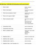 MIS 2502 Exam 1 UPDATED ACTUAL Questions and Accurate Answers