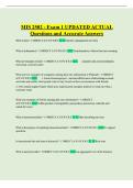 MIS 2502 - Exam 1 UPDATED ACTUAL Questions and Accurate Answers