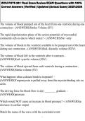 WCU PHYS 261 Final Exam Review EXAM Questions with 100&percnt; Correct Answers &vert; Verified &vert; Updated &lpar;Actual Exam&rpar; 20252026