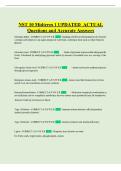 NST 10 Midterm 1 UPDATED ACTUAL Questions and Accurate Answers