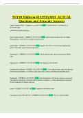 NST10 Midterm &num;2 UPDATED ACTUAL Questions and Accurate Answers