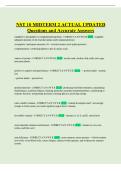 NST 10 MIDTERM 2 ACTUAL UPDATED Questions and Accurate Answers