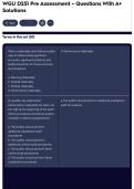 WGU D251 Pre Assessment &ndash; Questions With A&plus; Solutions