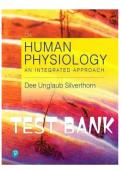 Human physiology an integrated approach 8th edition silverthorn test bank