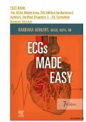 Test Bank For ECGs Made Easy 7th Edition by Barbara J&period; Aehlert&vert;&vert; ISBN &colon; 9780323832939 &vert;&vert; Chapter 1- 10 &comma; All Chapters &comma; Latest Update &comma; A&plus; GRADED 