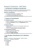 biology biological classification notes