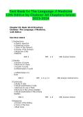 Test Bank for The Language of Medicine 12th Edition &lpar;Davi-Ellen Chabner&rpar; &ndash; All Chapters &vert; Updated 2026&sol;2027 Exam Resource