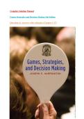 Complete Solution Manual Games Strategies and Decision Making 2th Edition Questions & Answers with rationales &lpar;Chapter 1-17&rpar; latest 2026&period;