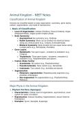 biology animal kingdom notes
