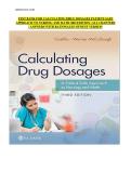 TEST BANK FOR CALCULATING DRUG DOSAGES PATIENT-SAFE  APPROACH TO NURSING AND MATH 3RD EDITION &vert; ALL CHAPTERS  &vert; ANSWERS WITH RATIONALES NEWEST VERSION 