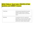 NR546 Midterm Study Guide UPDATED ACTUAL  Questions and CORRECT Answers
