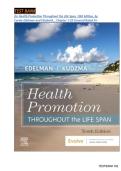 TEST BANK for Health Promotion Throughout the Life Span&comma; 10th Edition&comma; by Carole Edelman and Elizabeth&comma; &comma; Chapter 1-25 &comma; All Chapters &comma;Covered Rated A&plus;