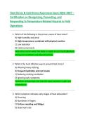 Heat Stress & Cold Stress Awareness Exam 2026&ndash;2027 &ndash;  Certification on Recognizing&comma; Preventing&comma; and  Responding to Temperature-Related Hazards in Field  Operations