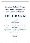 Test Bank - American Judicial Process&colon; Myth and Reality in Law and Courts&comma; 1st Edition &ndash; Pamela C&period; Corley&comma; Artemus Ward&comma; Wendy L&period; Martinek &ndash; ISBN 9780415532983 &lpar;Chapters 1&ndash;11&rpar;