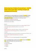 RN Nursing Care of Children Proctored Exam &ndash; Verified Retake Guide &lpar;Latest Q&A&comma; Teaching&comma; Emergency & Developmental Scenarios&rpar;&period;pdf
