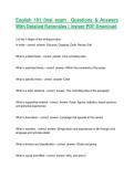 English 101 final exam  Questions & Answers With Detailed Rationales &vert; Instant PDF Download