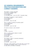 ICC GENERAL REQUIREMENTS PRACTICE EXAM QUESTIONS AND CORRECT ANSWERS