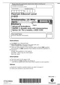 Pearson Edexcel Level 3 GCE 2025&sol;2026 history 8hio&sol;1a merged question paper &plus; marking scheme 