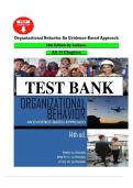 Test Bank For Organizational Behavior&colon; An Evidence-Based Approach 13th Edition by Luthans&comma; ISBN&colon; 9781681231198&comma; All 14 Chapters Covered&comma; Verified Latest Edition