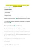 WREB Exam Questions with Correct Answers 100&percnt; Verified By Experts