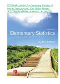 Accredited Test Bank Solution For Elementary Statistics&comma; A Step By Step Approach&comma; 10th Edition Bluman  &vert; Complete Chapter Solution Manual are Included &lpar;Ch&period;1 to Ch&period;14&rpar; &vert; ALL CHAPTRS 