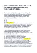 HESI - FUNDAMENTALS LATEST 2026 EXAM WITH AND CORRECT ANSWER WITH RATIONALE &sol; GRADED A&plus;