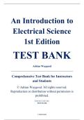 Test Bank - An Introduction to Electrical Science&comma; 1st Edition &ndash; Adrian Waygood &ndash; ISBN 9780415810029 &lpar;Chapters 2&ndash;23&rpar;