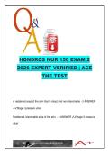 NUR 150 Exam 2 &ndash; 2026 &vert; 100&plus; Verified Q&A on Pressure Ulcers&comma; Medication Admin&comma; Braden Scale & Stress Management