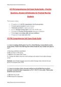 ATI PN Comprehensive Exit Exam Study Guide &ndash; Practice Questions&comma; Answers & Rationales &period;