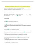 AAMI Pathology II Unit 2 Questions with Correct Answers&vert; New Update 