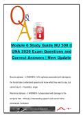 NU 508 Module 6 Study Guide &lpar;65 Qs&rpar; &ndash; 2026 Nursing Exam Prep &vert; Neuro&comma; Arthritis&comma; Cranial Nerves&comma; Headaches
