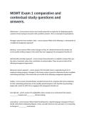 MGMT Exam 1 comparative and contextual study questions and answers&period;