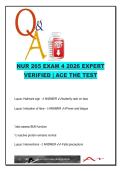 NUR 265 Exam 4 &lpar;90 Qs&rpar; &ndash; 2026 Nursing Practice &vert; Autoimmune&comma; Cancer&comma; HIV&comma; Transplant&comma; Emergency Care
