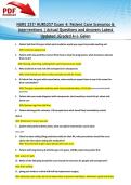 NURS 257&sol; NURS257 Exam 4&colon; Patient Care Scenarios & Interventions &vert; Actual Questions and Answers Latest Updated 2026&sol;2027 &lpar;Graded A&plus;&rpar;-Galen
