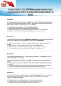 Exam 3&colon; NUR 257&sol; NUR257 Diabetes and Geriatric Care &vert; Actual Questions and Answers Latest Updated 2026&sol;2027 &lpar;Graded A&plus;&rpar;- Galen
