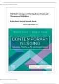 Test Bank for Contemporary Nursing&colon; Issues&comma; Trends&comma; and Management&comma; 10th Edition &lpar;2026&rpar; &ndash; Chapter-Wise Practice Questions&comma; Correct Answers & Rationales &vert; ISBN 978-0443123566