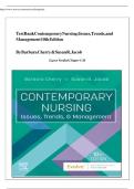 Test Bank for Contemporary Nursing&colon; Issues&comma; Trends&comma; and Management&comma; 10th Edition &lpar;2026&rpar; &ndash; Chapter-Wise Practice Questions&comma; Correct Answers & Rationales &vert; ISBN 978-0443123566