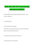 SERE 100&period;2 PRE TEST Exam Questions and Answers Graded A&plus;
