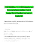 SERE 100&period;2 Level A SERE Education and Training in Support of the Code of Conduct Exam Questions and Answers Graded A&plus;
