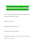 NUR 302- Patient teaching- Exam 2 Questions and Answers Graded A&plus;