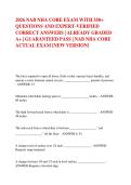 2026 NAB NHA CORE EXAM WITH 550&plus;  QUESTIONS AND EXPERT-VERIFIED  CORRECT ANSWERS &vert; ALREADY GRADED  A&plus; &vert; GUARANTEED PASS &vert; NAB NHA CORE  ACTUAL EXAM &lbrack;NEW VERSION&rsqb;