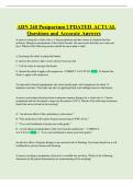 ADN 240 Postpartum UPDATED ACTUAL Questions and Accurate Answers