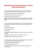 NURS 280 Exam 2 ATI Chapters Questions To Review With Complete Solutions 