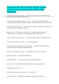 Cayman PR Test Study Guide Exam and All Actual Answers 2025-2026 Updated
