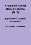 Champions School Home Inspection 2026 &vert; Study Guide & Exam Prep
