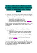Mechanical Ventilation Elaborate Study  Questions with Detailed Answers Already  Graded A&plus; &lpar;Guarantee Pass&rpar; &vert; Latest  Edition 