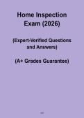 Home Inspection Exam 2026 &vert; Study Guide & Practice Questions